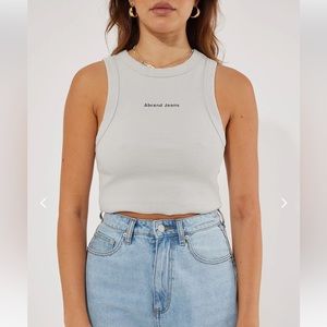 A brand A Heather Singlet Smoke-blue